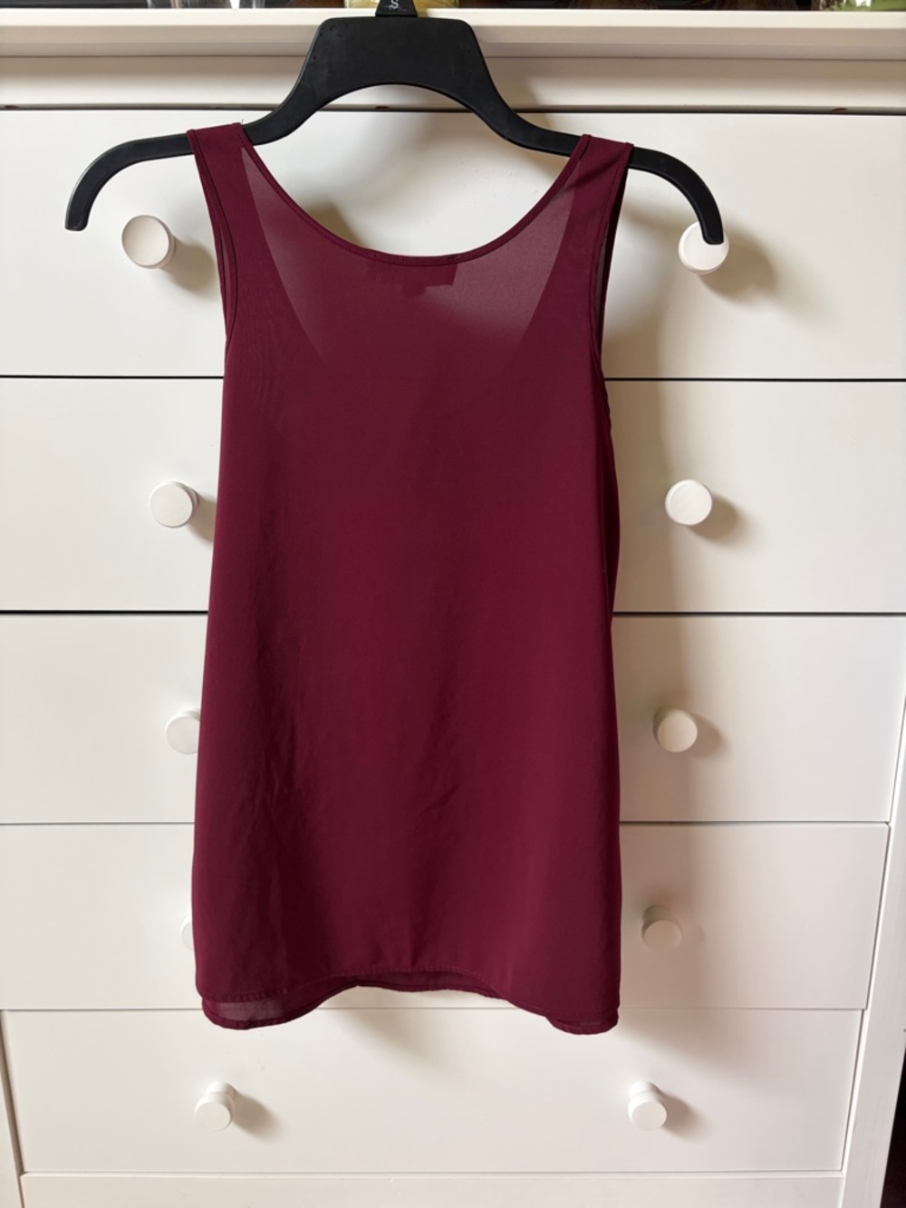 🍂 PINK REPUBLIC WOMENS SIZE MEDIUM BURGUNDY TANK TOP